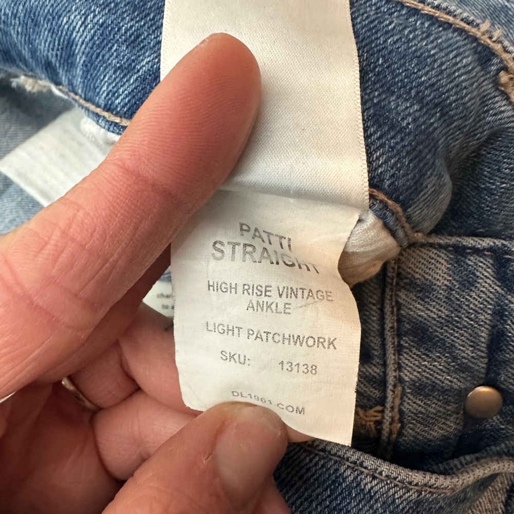 DL1961 Patti Straight High Rise Vintage Ankle Jeans - Picture 7 of 9